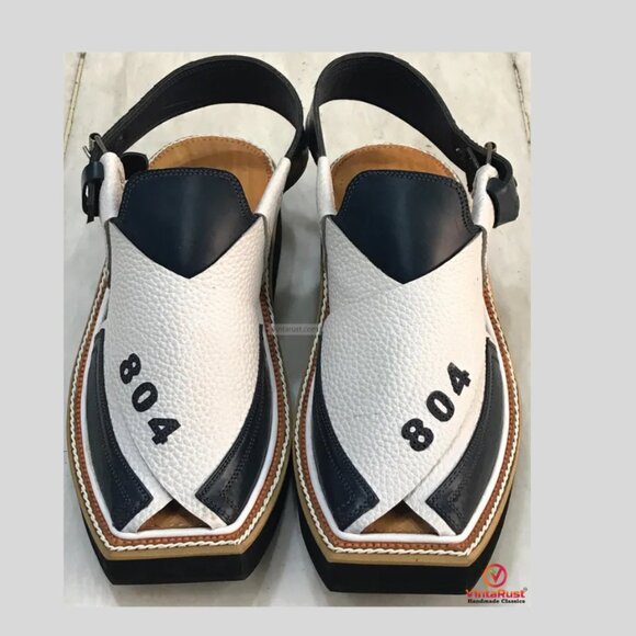 Peshawari Chappal, Handmade Special 804 Kaptaan Chappal - Picture 5 of 9